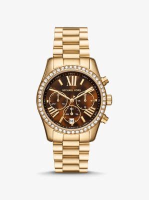 michael kors mk8086|lexington pavé gold tone watch.